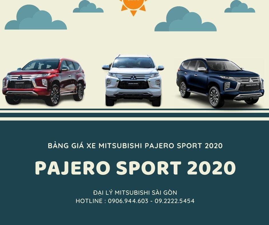 Giá Xe Pajero Sport 2020 Cập Nhật Mới Nhất